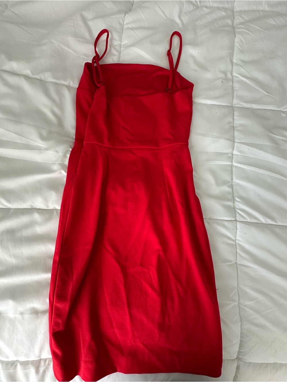 Express Red Spaghetti-Strap Mini Dress - Picture 3 of 3